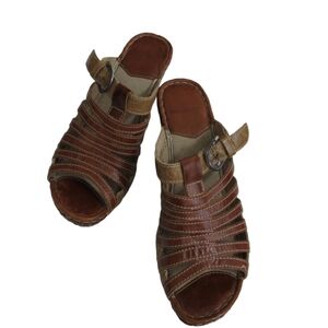 Josef Seibel Brown Strappy Sandals Size 10.5